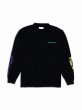 画像1: ダブルプッシュ ロングスリーブ Tシャツ / ブラック (1)