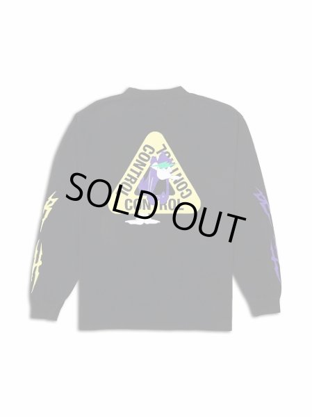 画像2: ダブルプッシュ ロングスリーブ Tシャツ / ブラック (2)