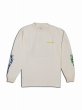 画像1: ダブルプッシュ ロングスリーブ Tシャツ / ホワイト (1)