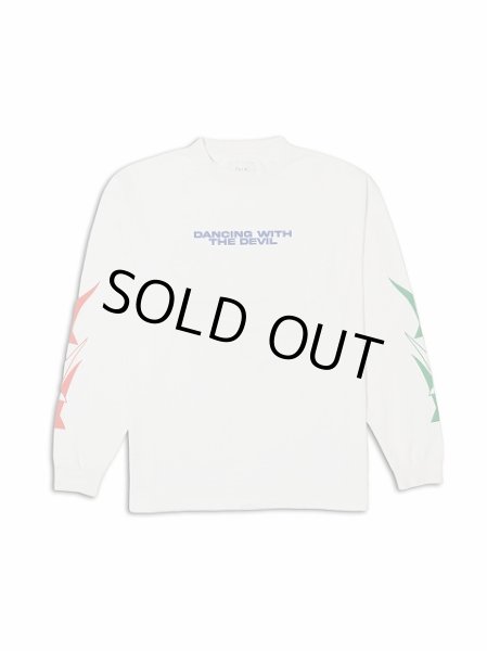 画像1: イントキシケイテッド ロングスリーブTシャツ / ホワイト (1)
