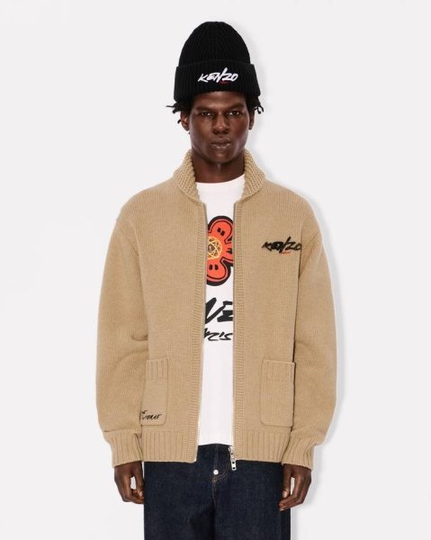 画像3:  Kenzo x Futura 2000' ジップド ウール ニット カーディガン (3)