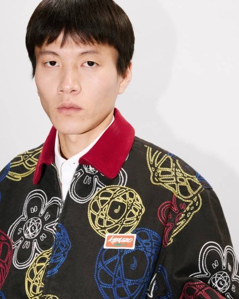 画像5:  Kenzo x Futura 2000' エンブロイダリー ジップアップ ユーティリティ ジャケット (5)