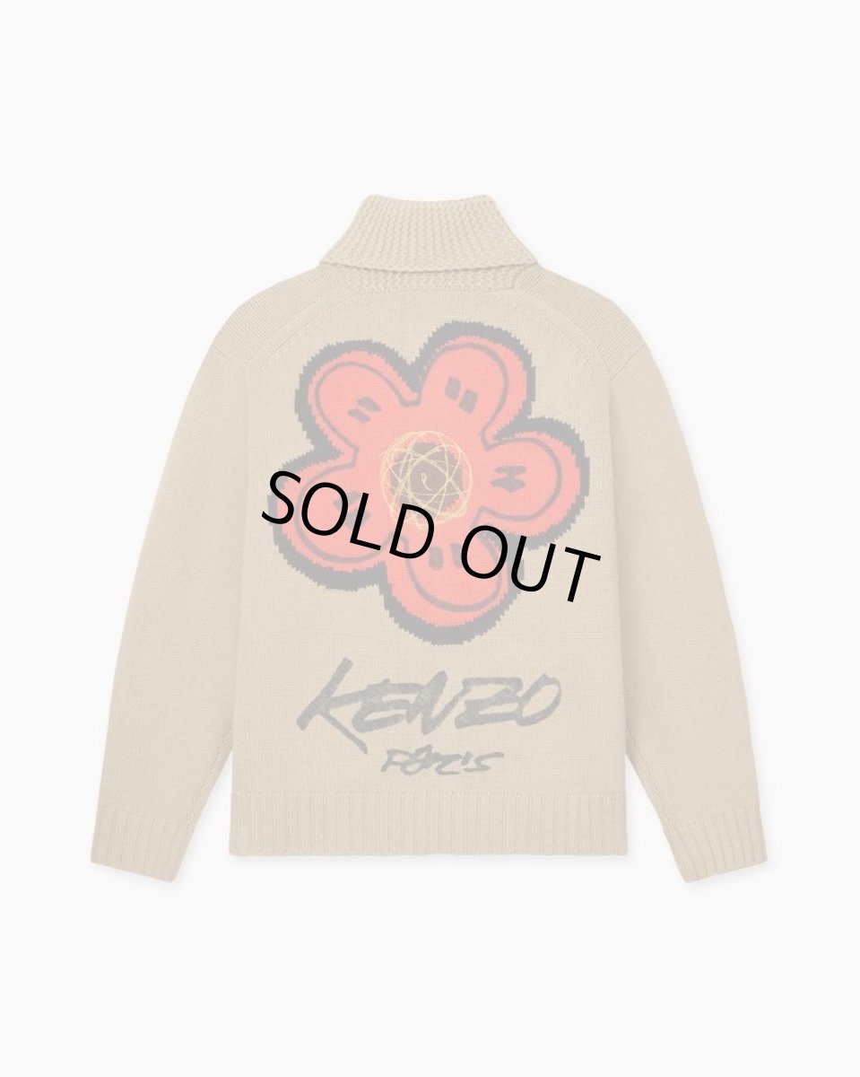 画像2:  Kenzo x Futura 2000' ジップド ウール ニット カーディガン (2)
