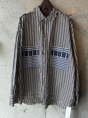 画像1: CASEY CASEY HAMNET RAWEDGE SHIRT PAPER COTTON (1)