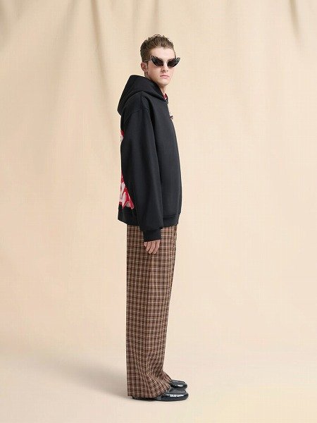 画像5: MARNI ブラック コットン製フーディー Piggy プリント (5)