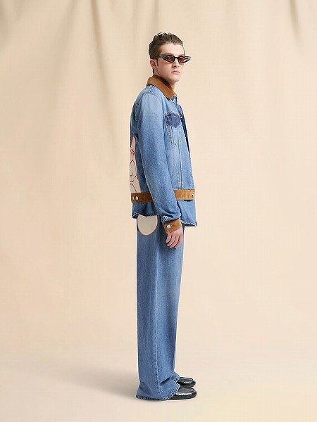 画像5: MARNI ブルー ブルーデニムシャツ オオカミのパッチ付き (5)