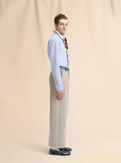 画像5: MARNI ブルー コットンシャツ マルニメンディング刺繍入り (5)