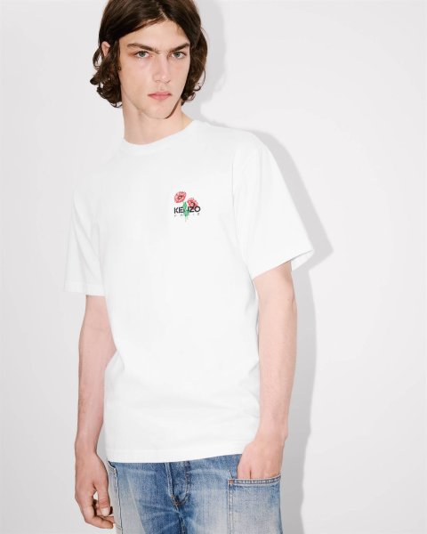 画像6: KENZO Archive Bouquet' エンブロイダリー コットン Tシャツ (6)