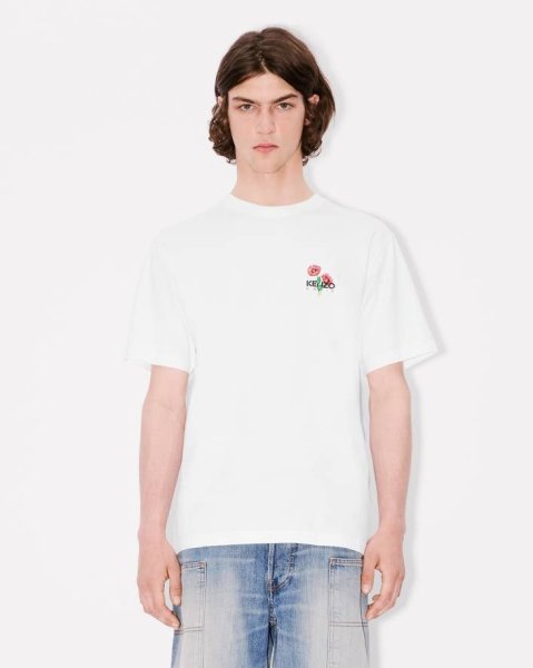 画像3: KENZO Archive Bouquet' エンブロイダリー コットン Tシャツ (3)