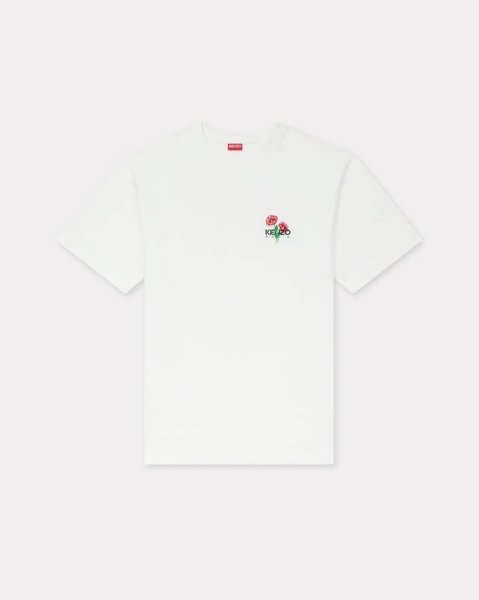 画像1: KENZO Archive Bouquet' エンブロイダリー コットン Tシャツ (1)