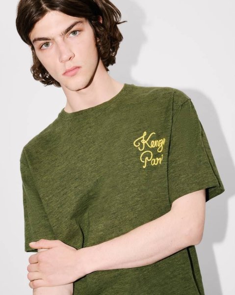 画像6: KENZO Paris Chainstitch' エンブロイダリー コットン Tシャツ (6)