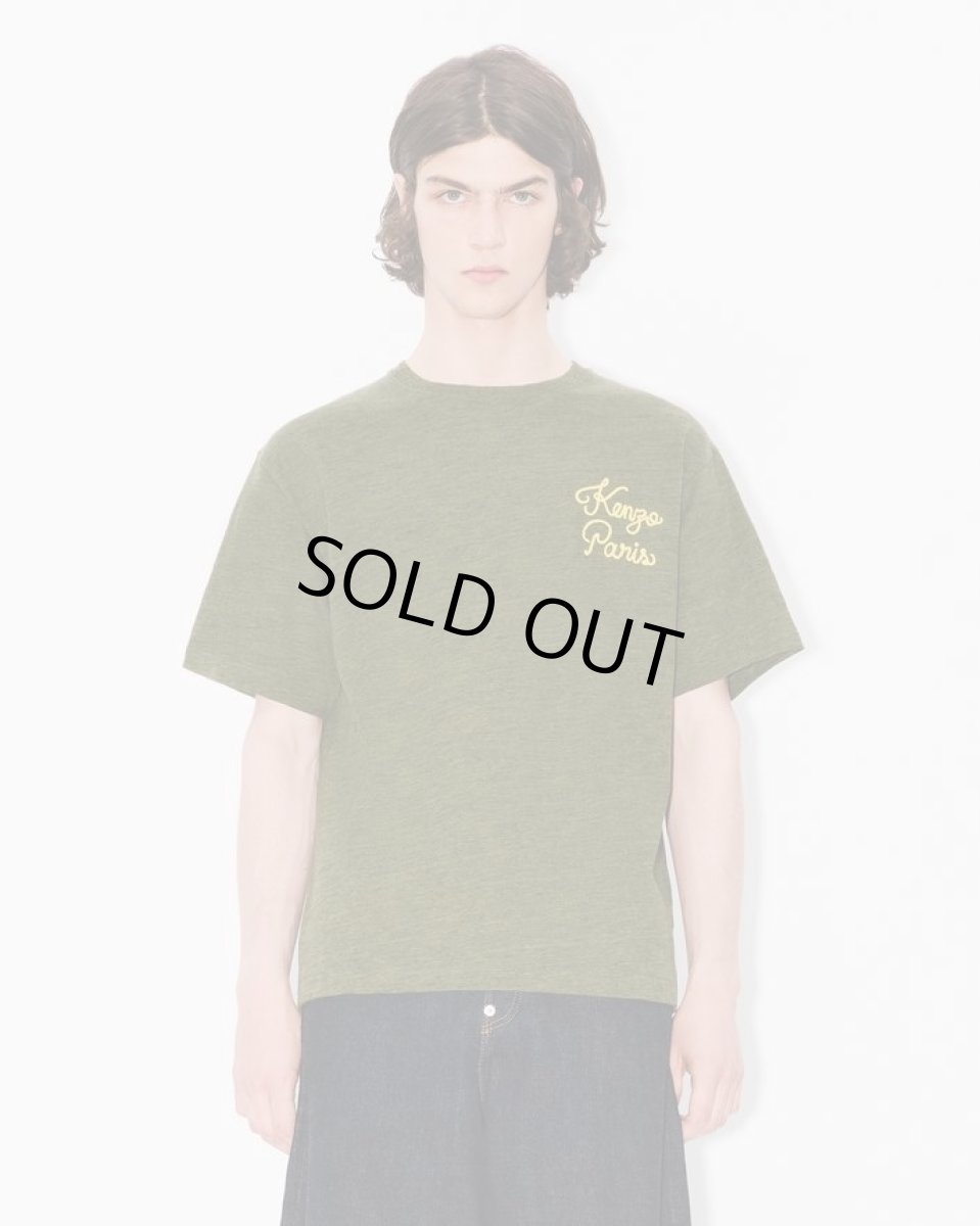 画像3: KENZO Paris Chainstitch' エンブロイダリー コットン Tシャツ (3)