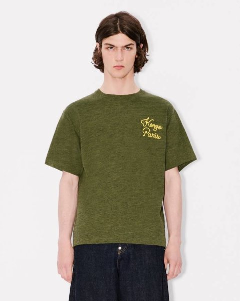 画像3: KENZO Paris Chainstitch' エンブロイダリー コットン Tシャツ (3)
