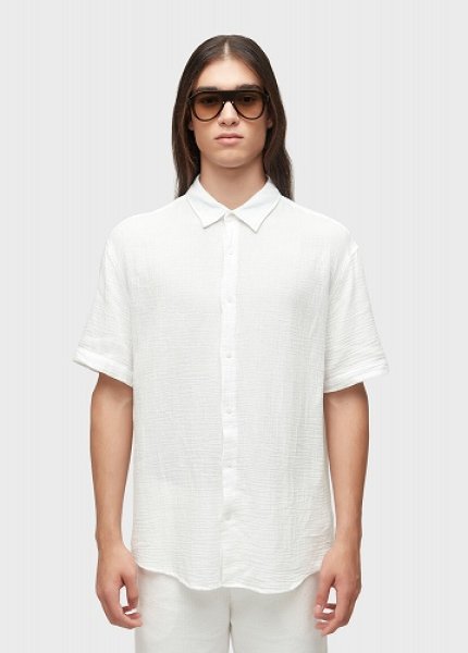 画像1: OSKLEN MEN'S オスクレン OSKLEN Cotton Wavy Shirt シャツ (1)