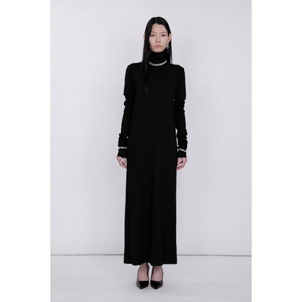 画像3: th products TARO HORIUCHI  Mix Cut Dress / black × black (3)