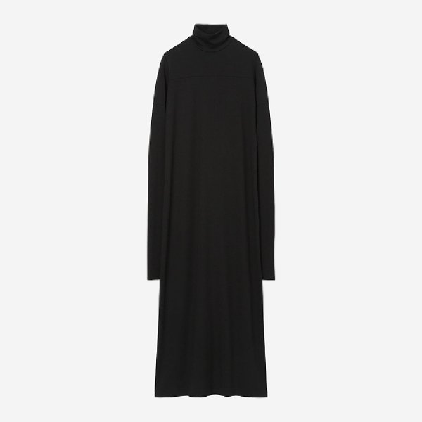 画像1: th products TARO HORIUCHI  Mix Cut Dress / black × black (1)