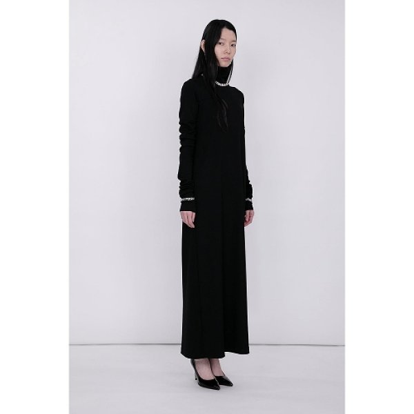 画像5: th products TARO HORIUCHI  Mix Cut Dress / black × black (5)