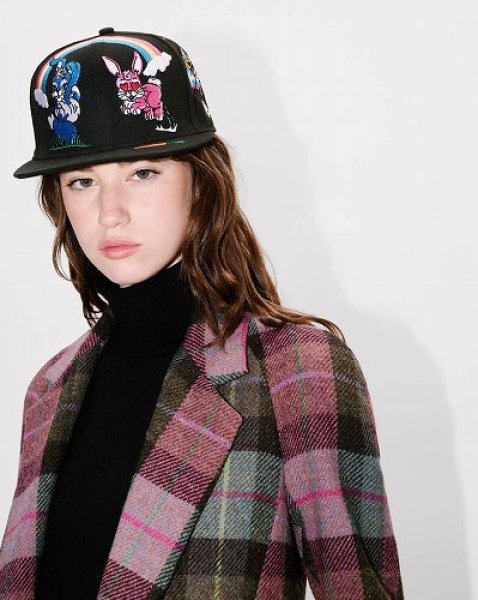 画像6: KENZO Paris (WOMEN'S) ロング テーラード コート イン Harris tweed (6)