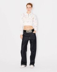 画像5: KENZO Paris (WOMEN'S) Graduation' エンブロイダリー クロップド ポロ スウェット (5)