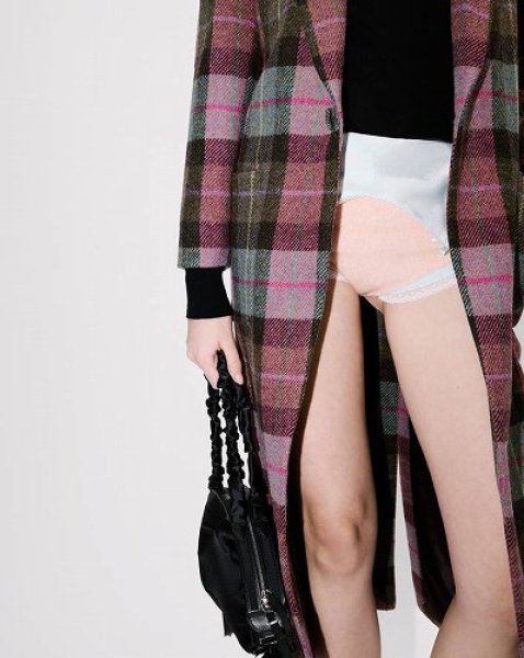 画像8: KENZO Paris (WOMEN'S) ロング テーラード コート イン Harris tweed (8)