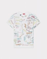 画像1: KENZO Paris (WOMEN'S) Graduation' エンブロイダリー コットン Tシャツ (1)
