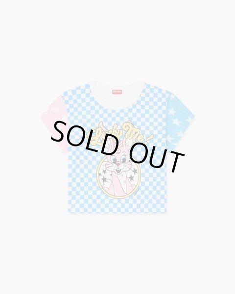 画像1: KENZO Paris (WOMEN'S) カラーリング クロップド コットン Tシャツ (1)