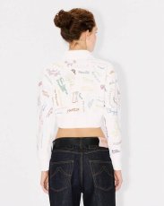 画像4: KENZO Paris (WOMEN'S) Graduation' エンブロイダリー クロップド ポロ スウェット (4)