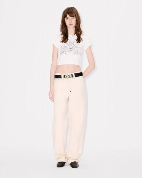 画像6: KENZO Paris (WOMEN'S) カラーリング クロップド コットン Tシャツ (6)