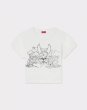画像1: KENZO Paris (WOMEN'S) カラーリング クロップド コットン Tシャツ (1)