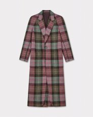 画像1: KENZO Paris (WOMEN'S) ロング テーラード コート イン Harris tweed (1)