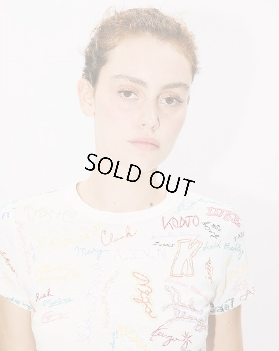 画像5: KENZO Paris (WOMEN'S) Graduation' エンブロイダリー コットン Tシャツ (5)