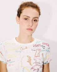 画像5: KENZO Paris (WOMEN'S) Graduation' エンブロイダリー コットン Tシャツ (5)