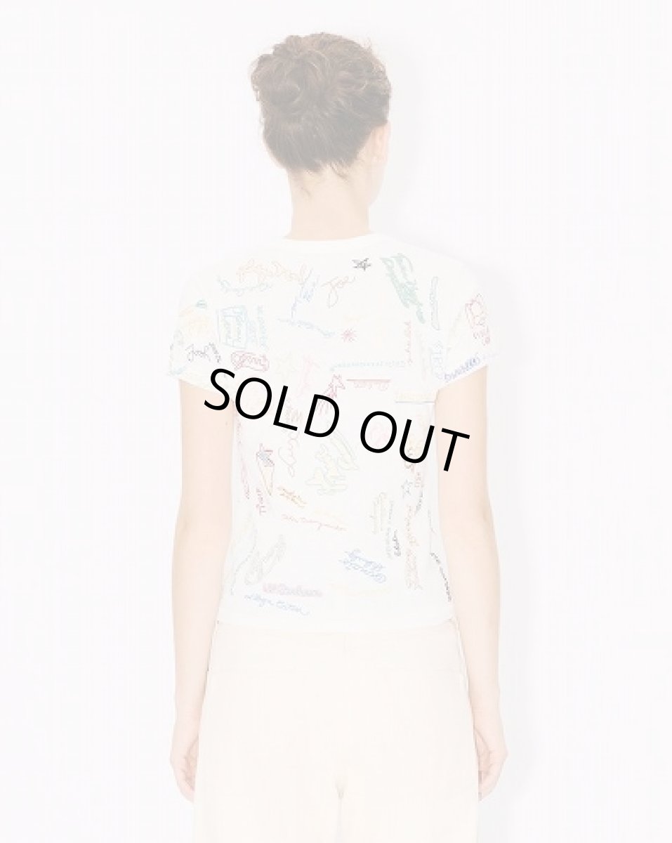 画像3: KENZO Paris (WOMEN'S) Graduation' エンブロイダリー コットン Tシャツ (3)