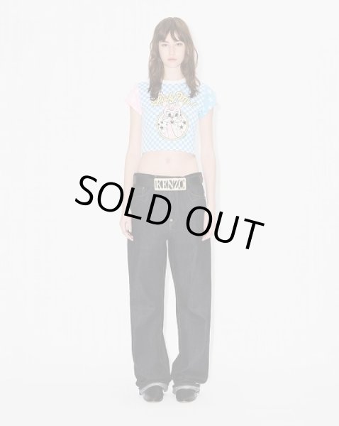 画像4: KENZO Paris (WOMEN'S) カラーリング クロップド コットン Tシャツ (4)