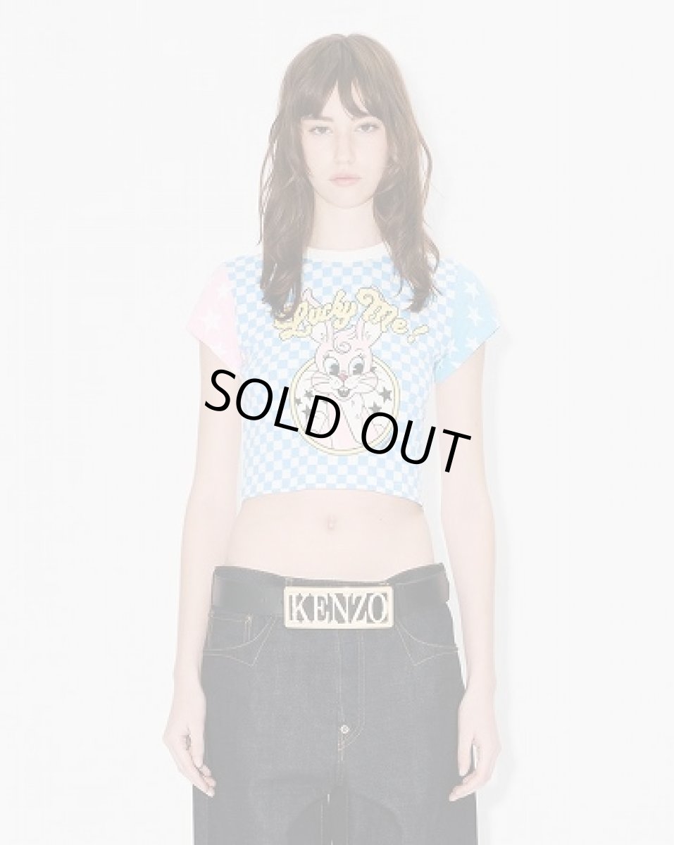 画像2: KENZO Paris (WOMEN'S) カラーリング クロップド コットン Tシャツ (2)
