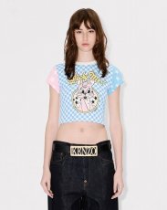 画像2: KENZO Paris (WOMEN'S) カラーリング クロップド コットン Tシャツ (2)
