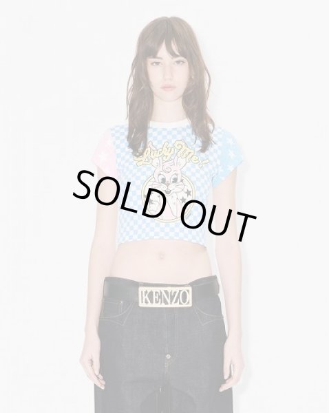 画像2: KENZO Paris (WOMEN'S) カラーリング クロップド コットン Tシャツ (2)