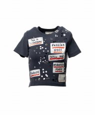 画像1: Maison MIHARA YASUHIRO(WOMEN'S)  Embellished Sticker Mini T-shirt ミニTシャツ (1)