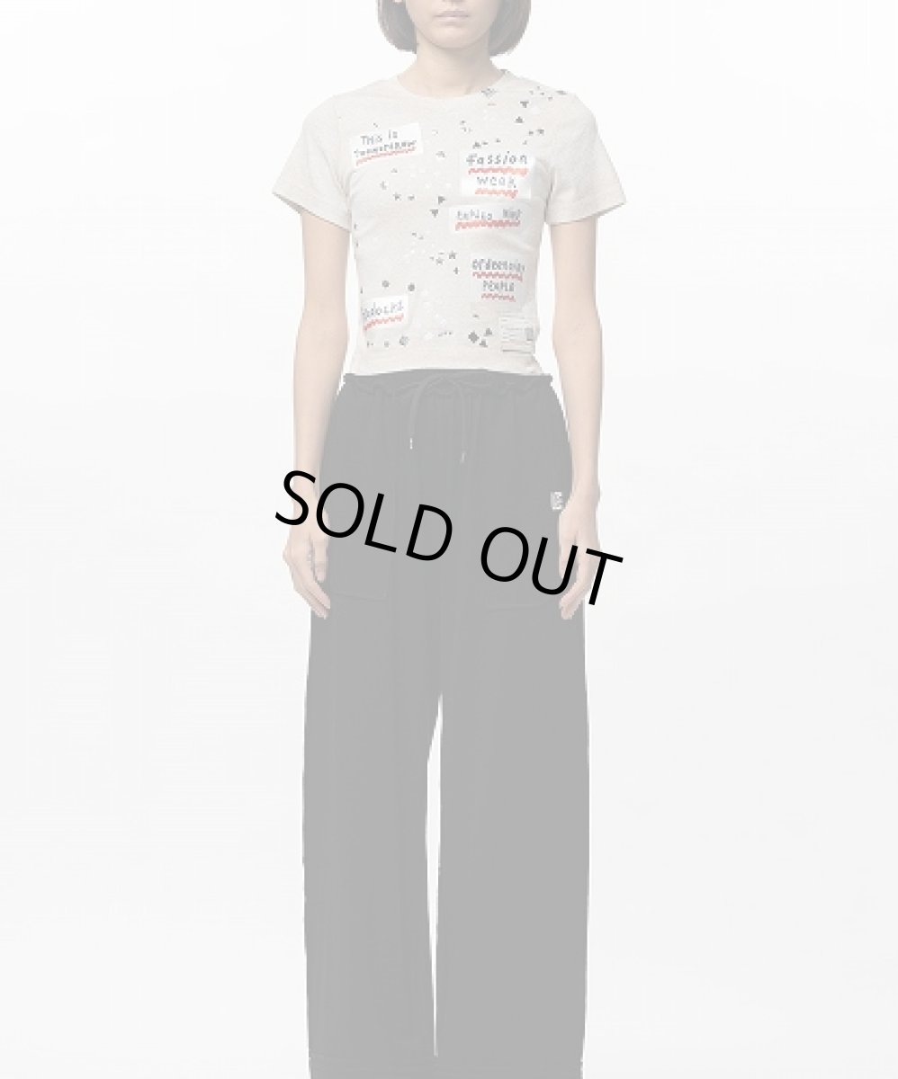 画像3: Maison MIHARA YASUHIRO(WOMEN'S)  Embellished Sticker Mini T-shirt ミニTシャツ (3)