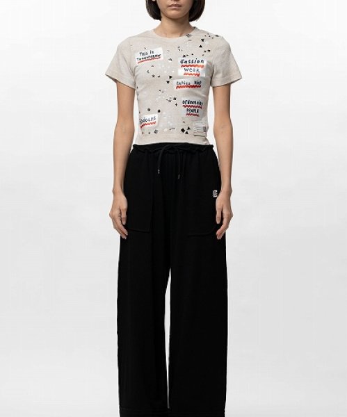 画像3: Maison MIHARA YASUHIRO(WOMEN'S)  Embellished Sticker Mini T-shirt ミニTシャツ (3)