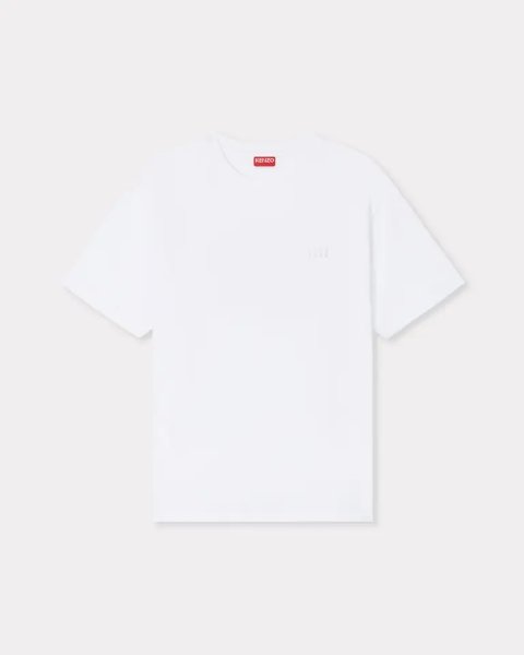 画像1: 'Boke Flower 2.0' エンブロイダリー オーバーサイズ Tシャツ イン コットン (1)