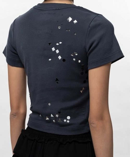 画像7: Maison MIHARA YASUHIRO(WOMEN'S)  Embellished Sticker Mini T-shirt ミニTシャツ (7)