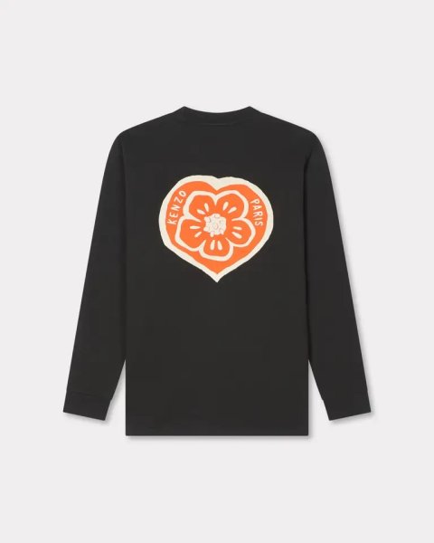 画像2: 'KENZO Boke Heart' リラックス ロングスリーブ Tシャツ イン コットン (2)