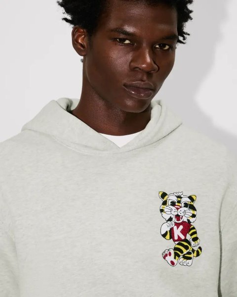 画像3: 'KENZO Wild Tiger' エンブロイダリー フーディー イン コットン (3)