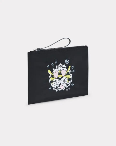 画像1: 'KENZO Wild Tiger' ラージ クラッチ (1)