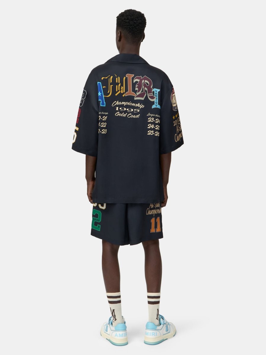 画像4: AMIRI VARSITY PATCH OVERSIZED CAMP SHIRT (4)