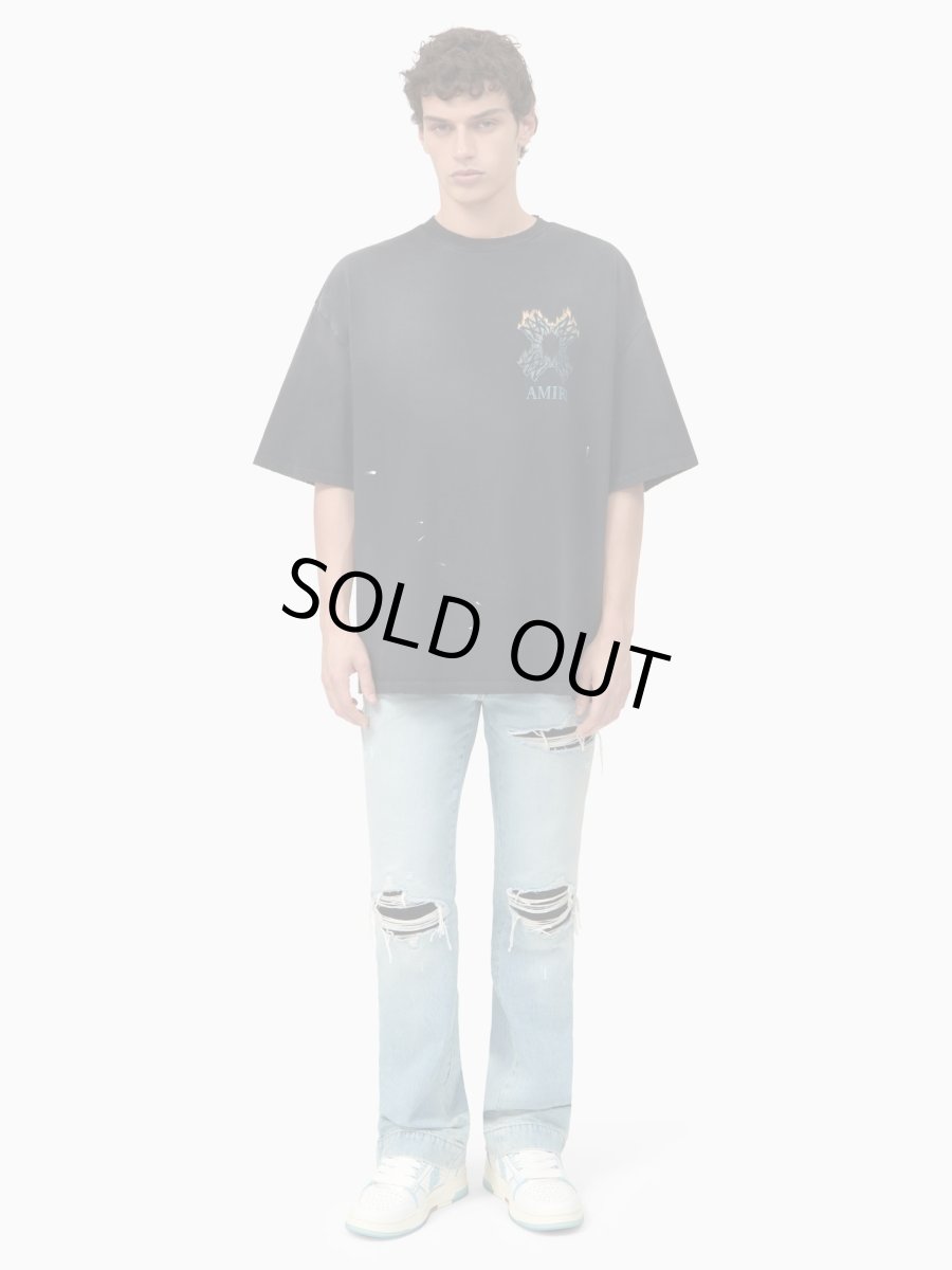 画像2: AMIRI MA QUAD FLAMES OVERSIZED TEE (2)