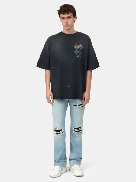 画像2: AMIRI MA QUAD FLAMES OVERSIZED TEE (2)