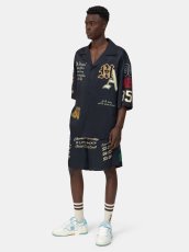 画像3: AMIRI VARSITY PATCH OVERSIZED CAMP SHIRT (3)