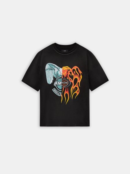 画像1: AMIRI SPLICED OVERSIZED TEE (1)